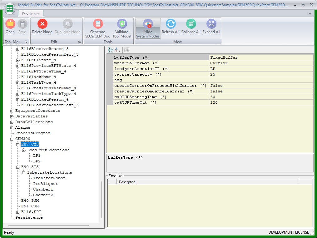 Model Builder GEM300